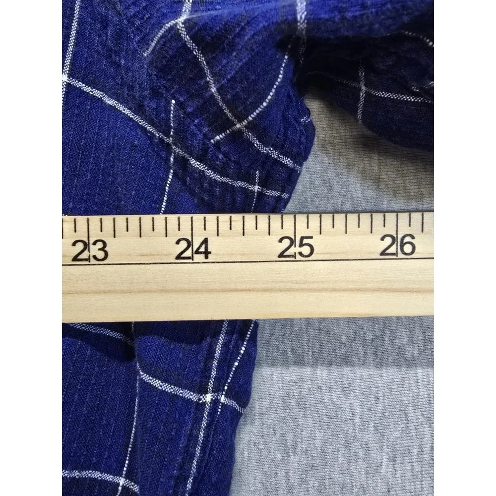 Polo Ralph Lauren Shirt Mens Large Lowell Sport Blue Plaid Long Sleeve Button Up